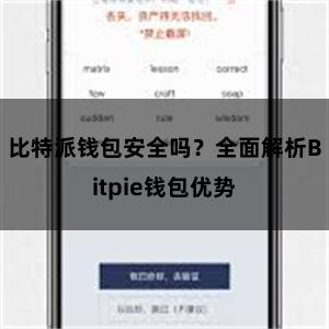 比特派钱包安全吗？全面解析Bitpie钱包优势