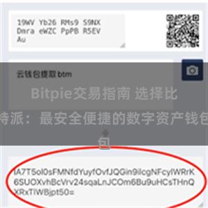 Bitpie交易指南 选择比特派：最安全便捷的数字资产钱包