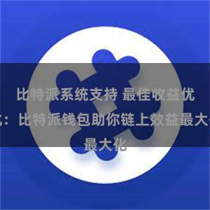 比特派系统支持 最佳收益优化：比特派钱包助你链上效益最大化