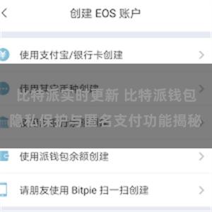 比特派实时更新 比特派钱包隐私保护与匿名支付功能揭秘