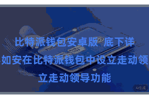 比特派钱包安卓版  底下详确先容如安在比特派钱包中设立走动领导功能
